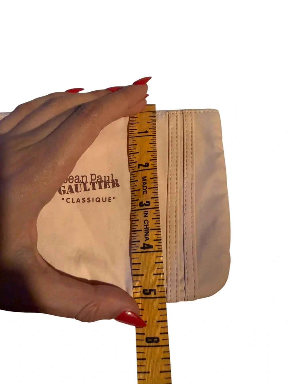 Jean Paul Gaultier Classique Light Pink Mini Cosmetic Travel Toiletry Pouch